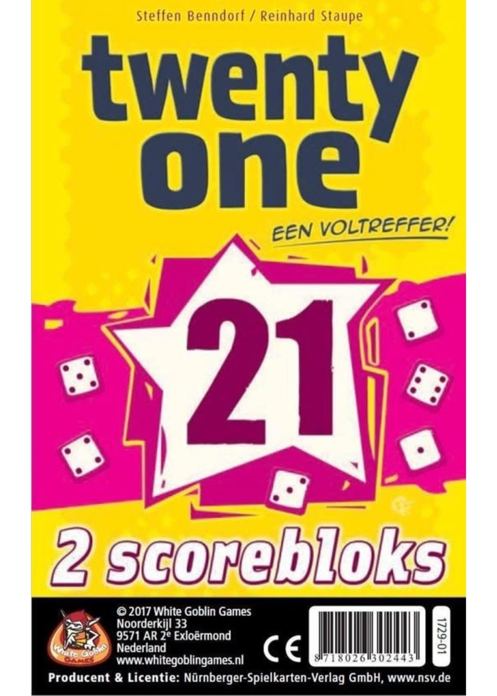 WhiteGoblinGames White Goblin Games Twenty One 21 (2 scorebloks)