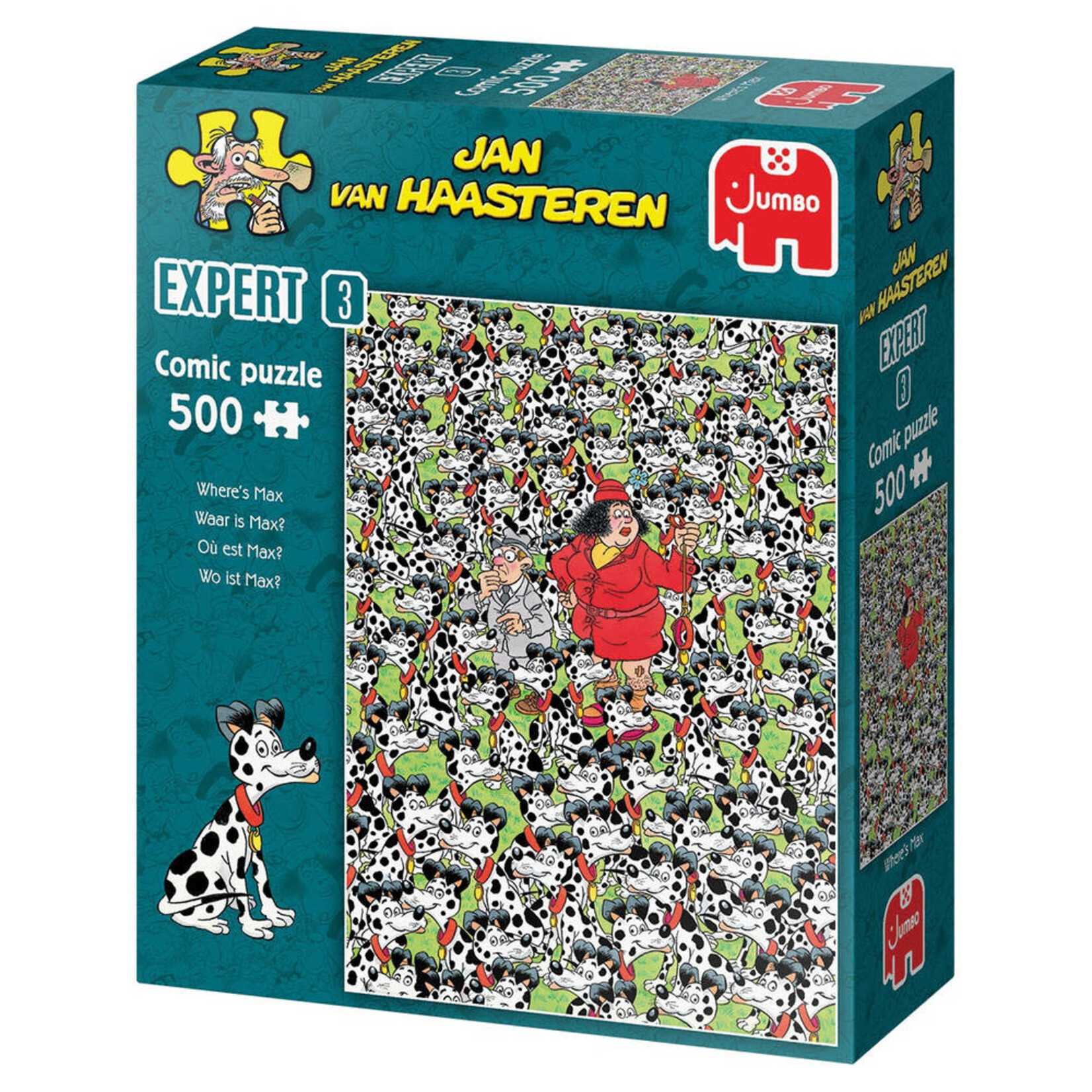 Jumbo Jan van Haasteren puzzel - Waar is Max?  (500 stukjes)