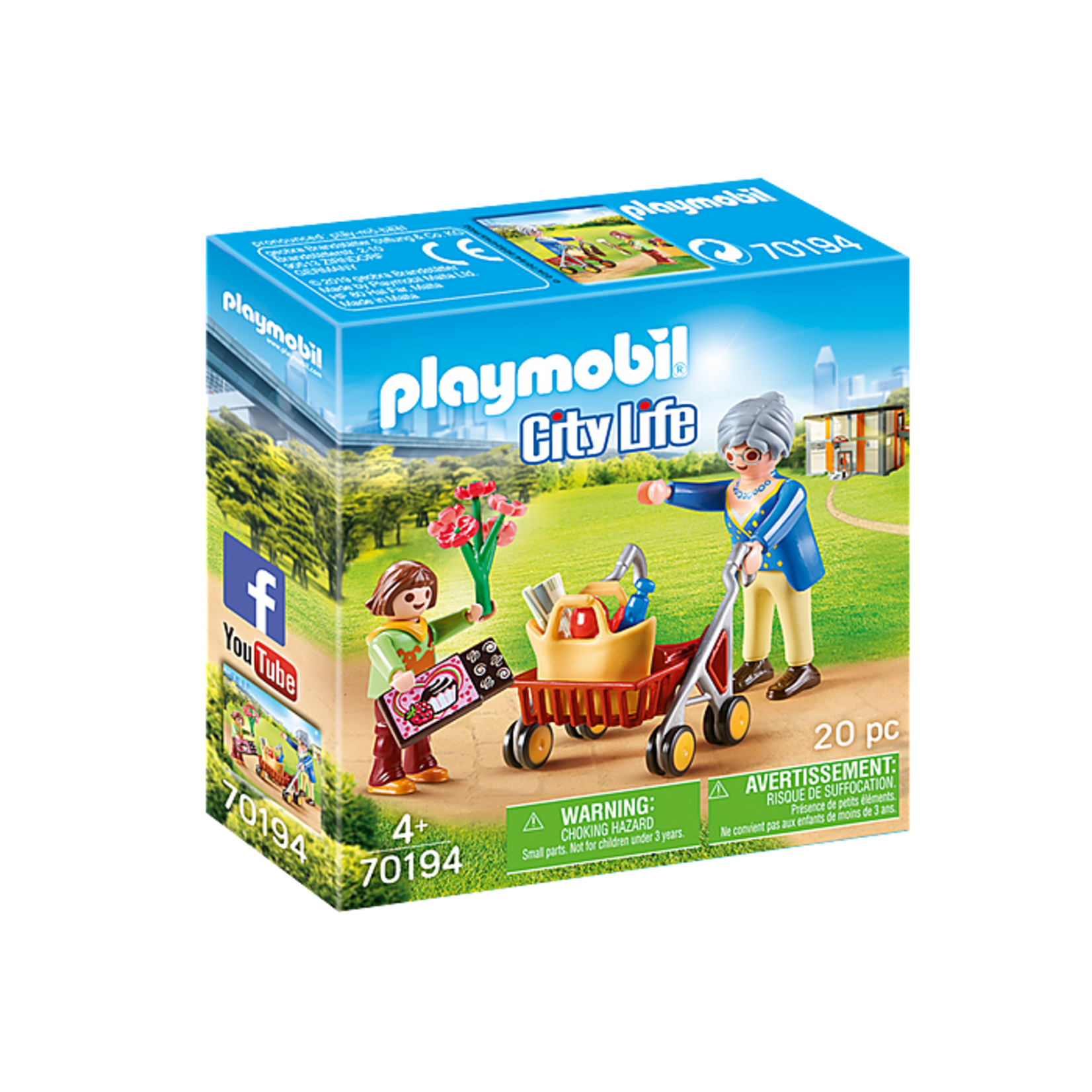 Playmobil Playmobil - Oma met rollator (70194)