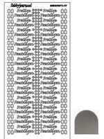 find it Hobbydots Stickers  - Zilver - Prettige Feestdagen