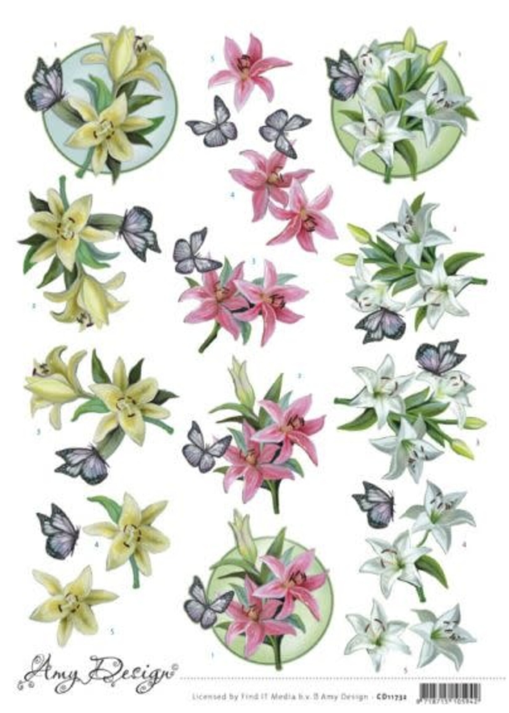 Amy Design 3D Cutting Sheet - Amy Design - Lily