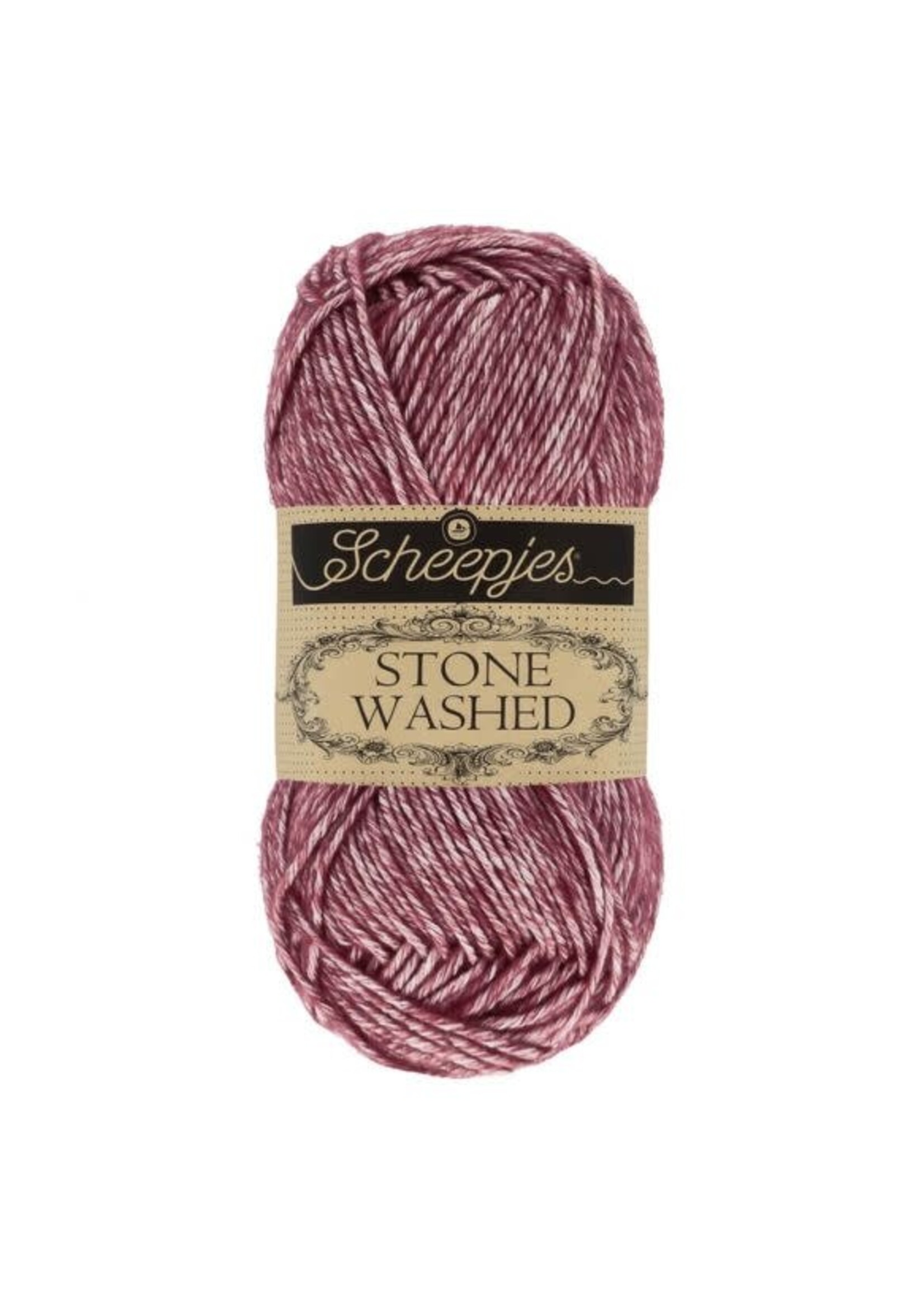 Scheepjes Scheepjes - Stone Washed 50 gram Garnet (Paars)