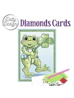 Dotty Designs Dotty Designs - Diamond Cards - Frog with clover