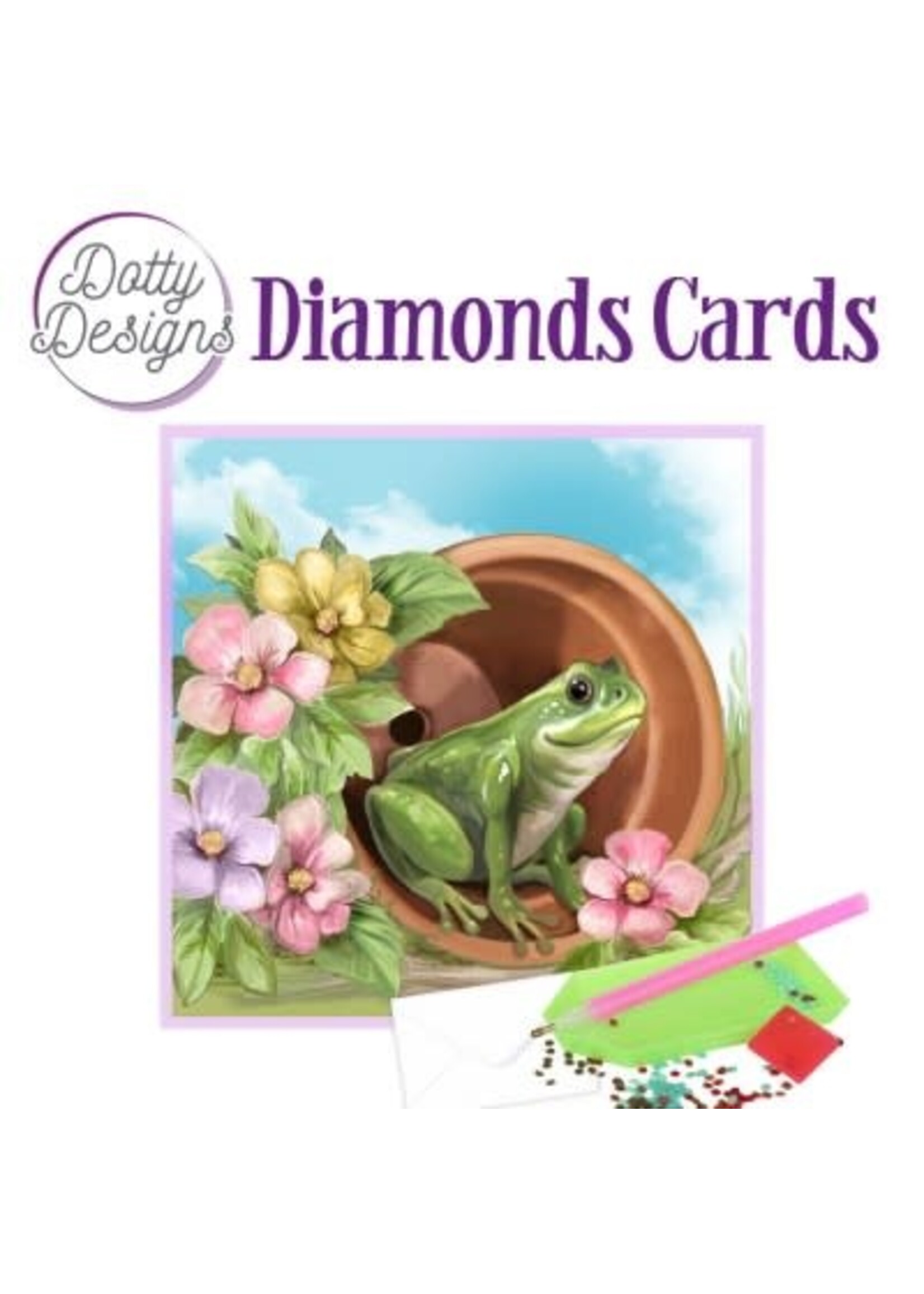 Dotty Designs Dotty Designs - Diamond Cards - Frog
