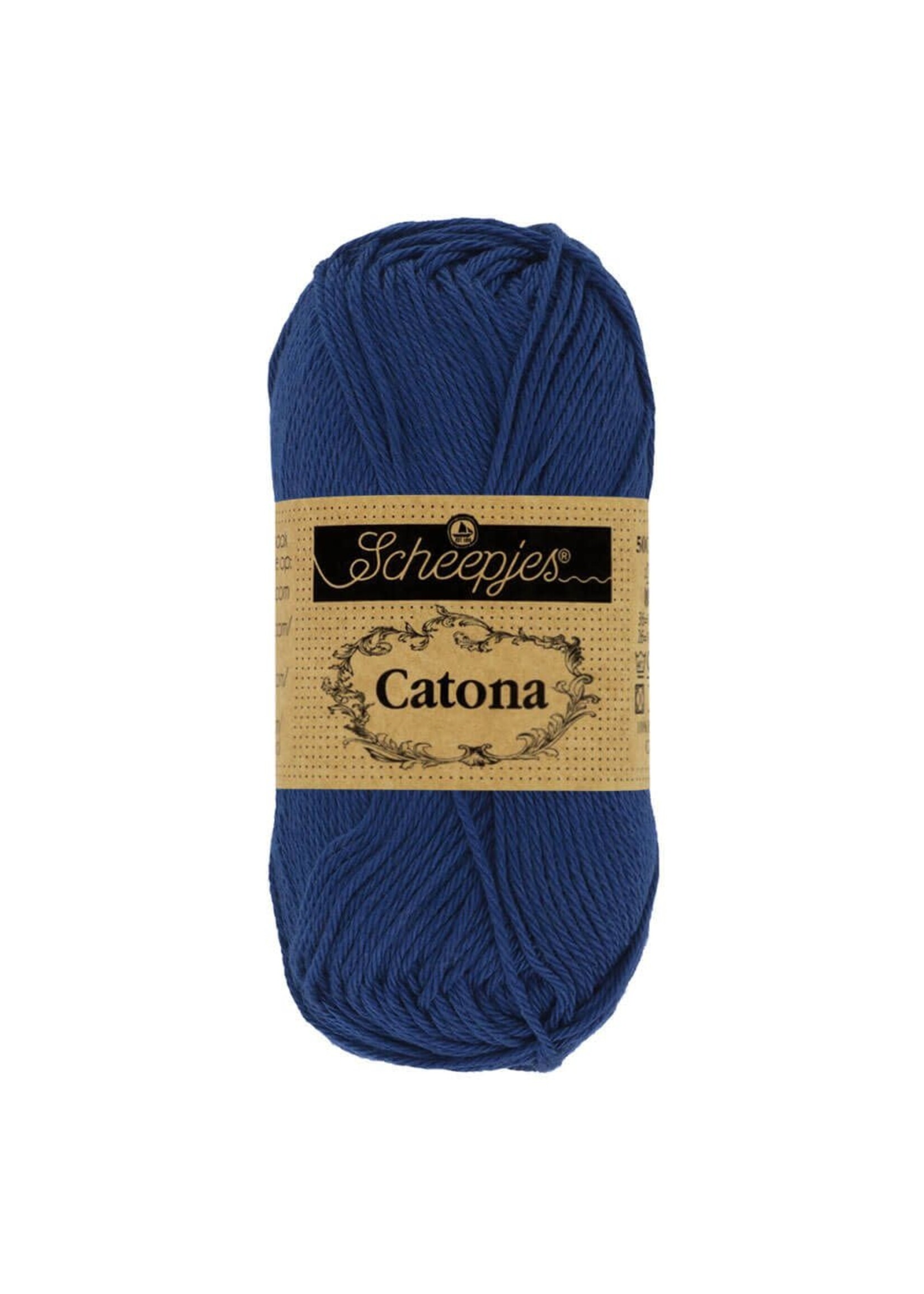 Scheepjes Scheepjes - Catona 50 gram Midnight (Blauw)