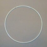 Metalen ring - 35 cm (wit)