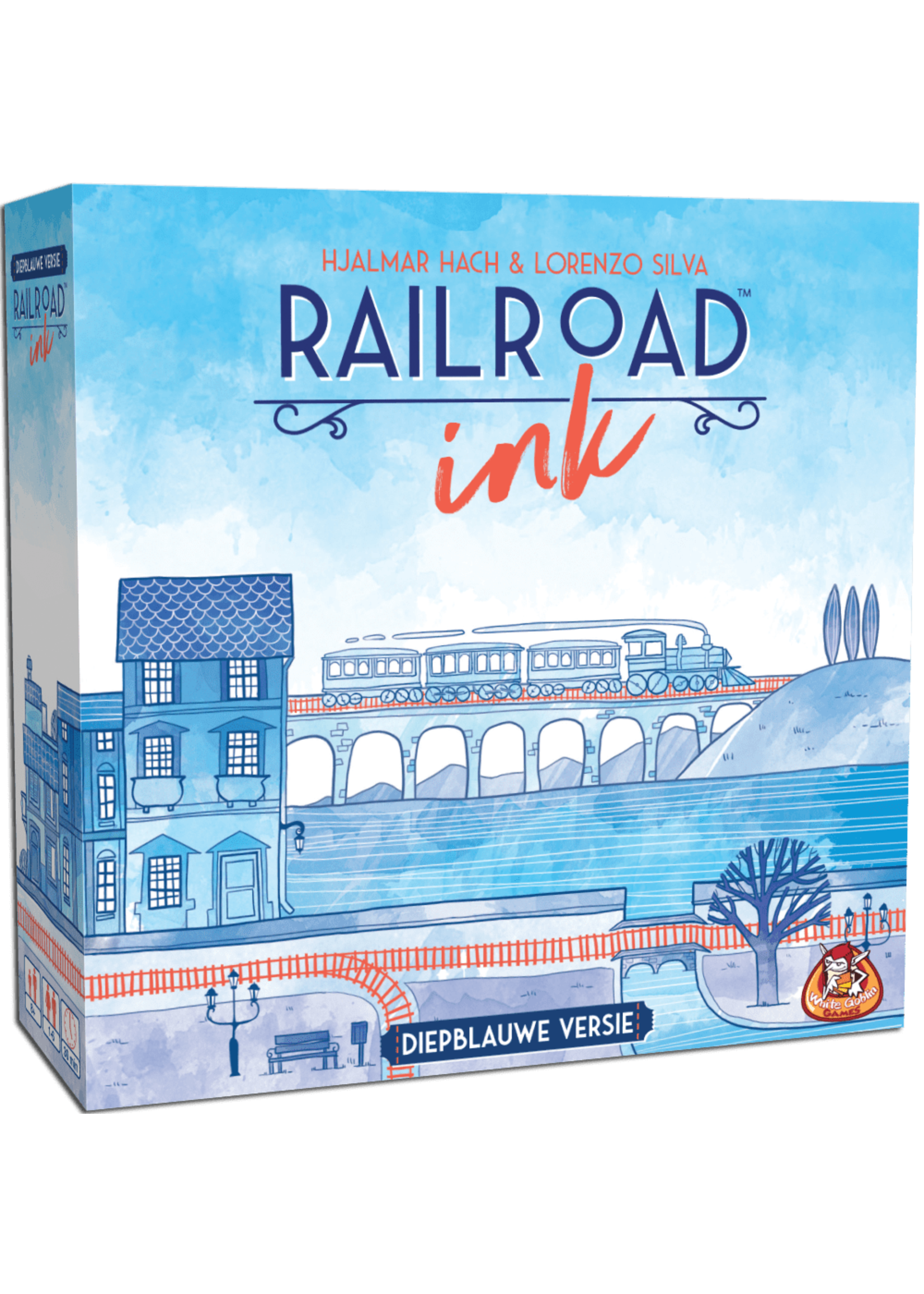 WhiteGoblinGames White Goblin Games Railroad Ink - Diepblauwe versie