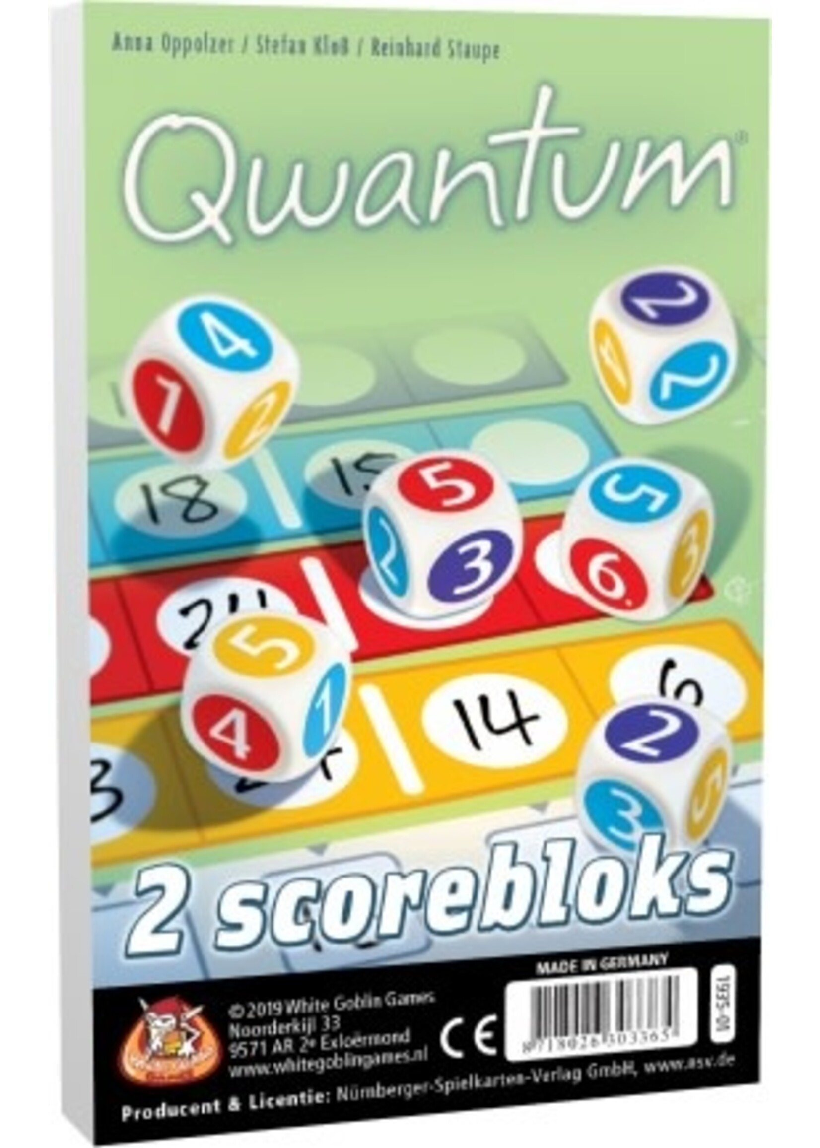 WhiteGoblinGames White Goblin Games Qwantum (2 extra scoreblokken)