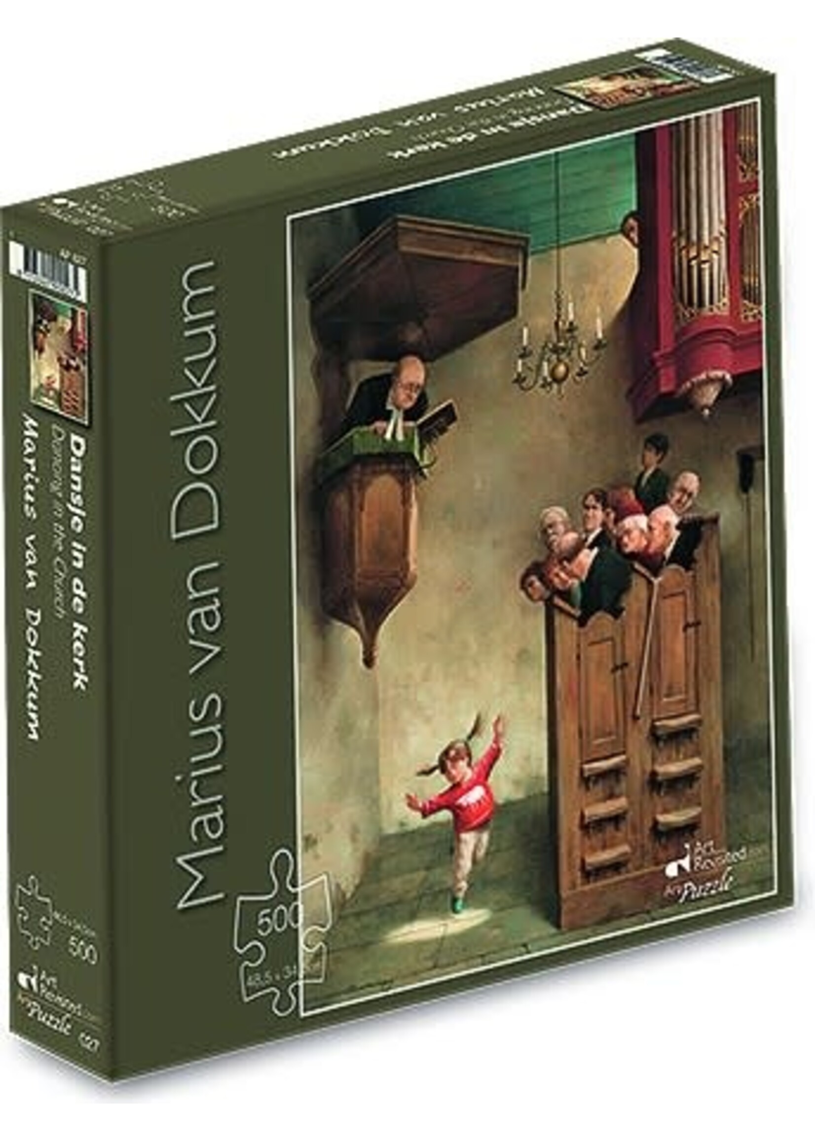 Art Revisited Art puzzel Marius van Dokkum - Dansje in de kerk (500 stukjes)