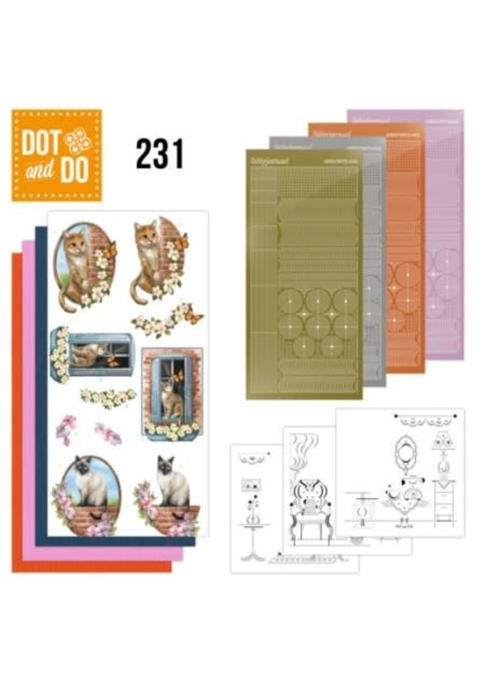 Jeanine's Art Dot and Do 231 - Amy Design - Fur Friends