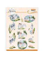 Amy Design 3D Cutting Sheet - Amy Design - Elegant Swans - Love swans