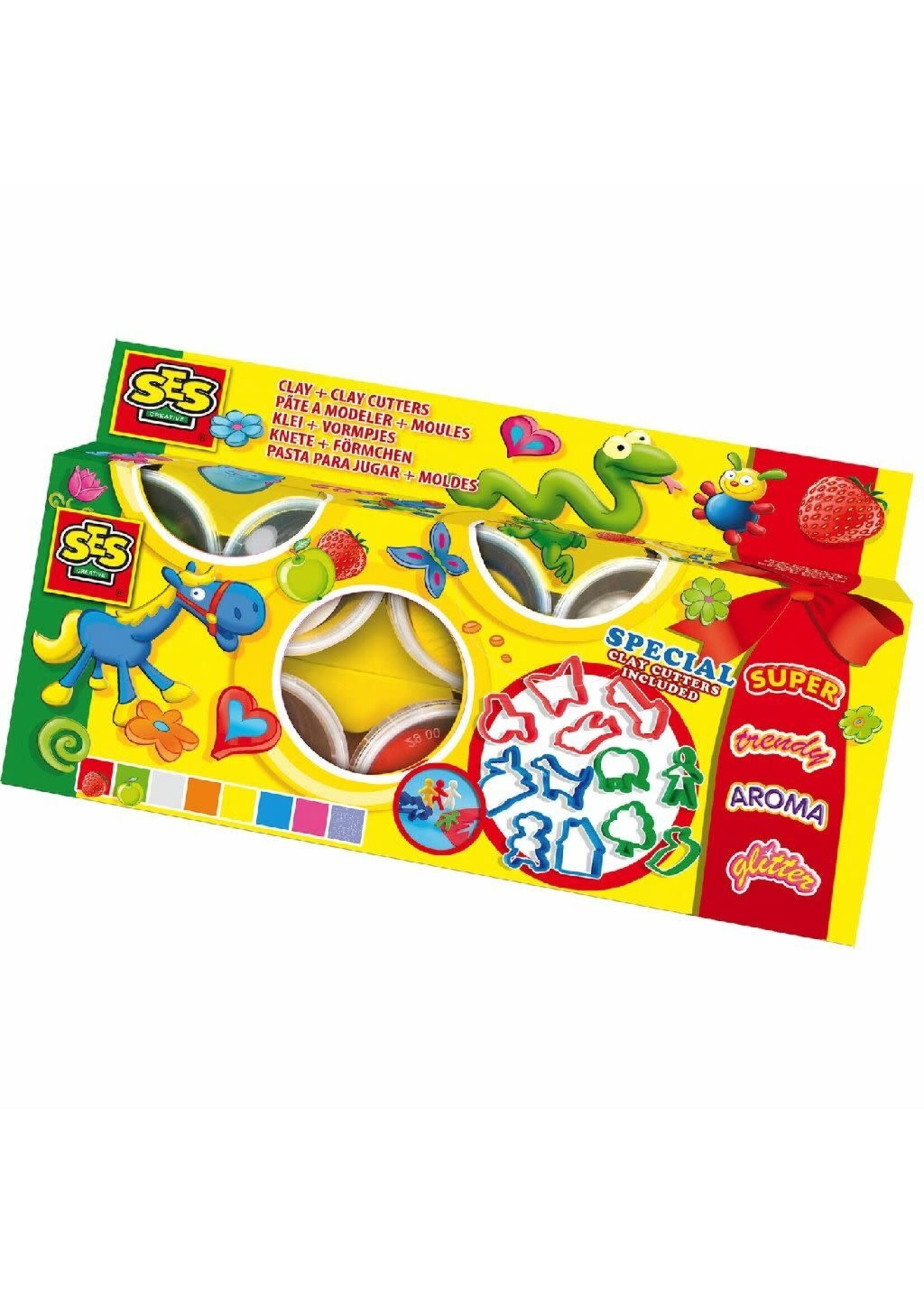 SES SES Klei en Vormpjes, 8 kleuren