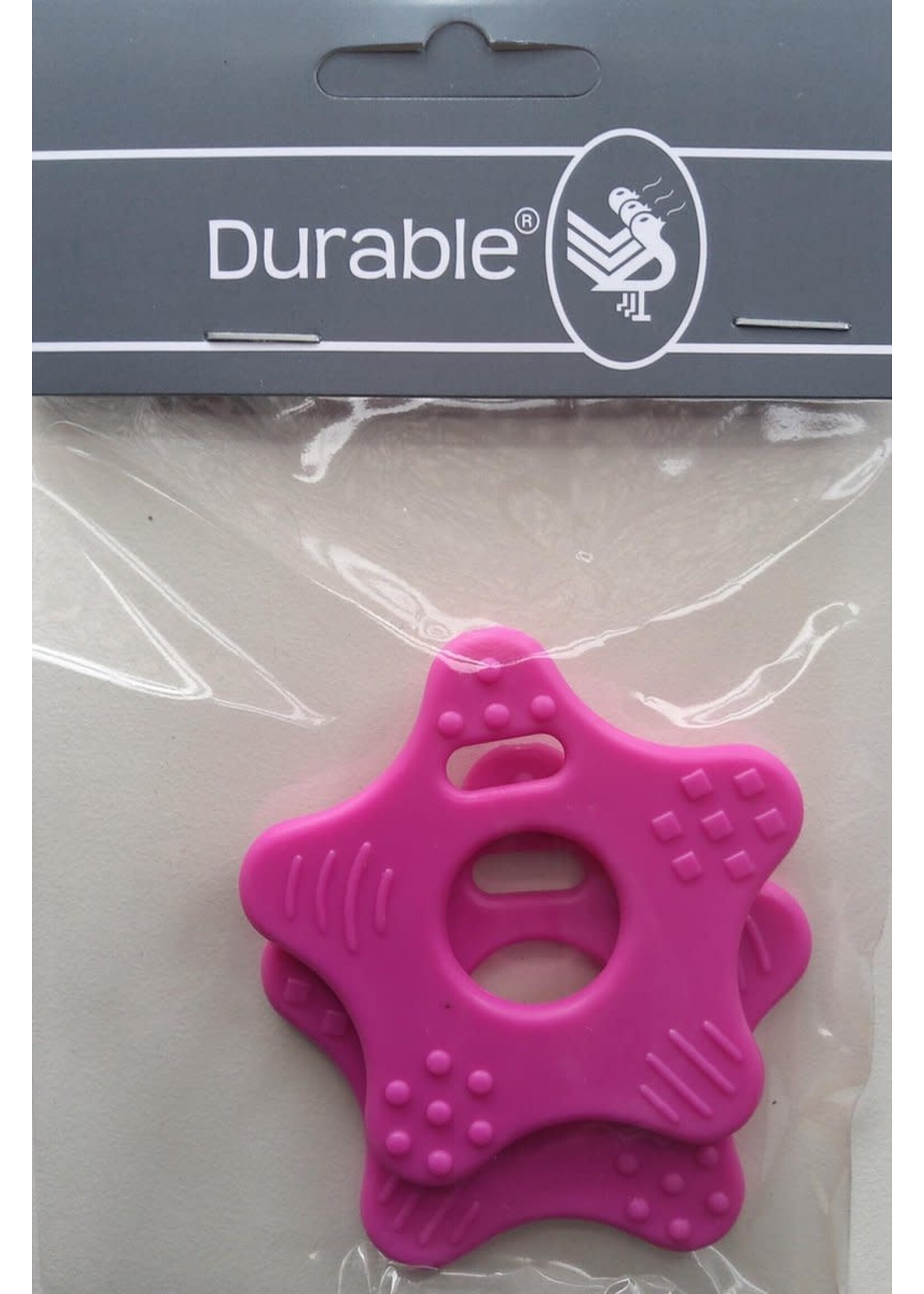Durable Durable - Bijtring Ster - Donkerroze