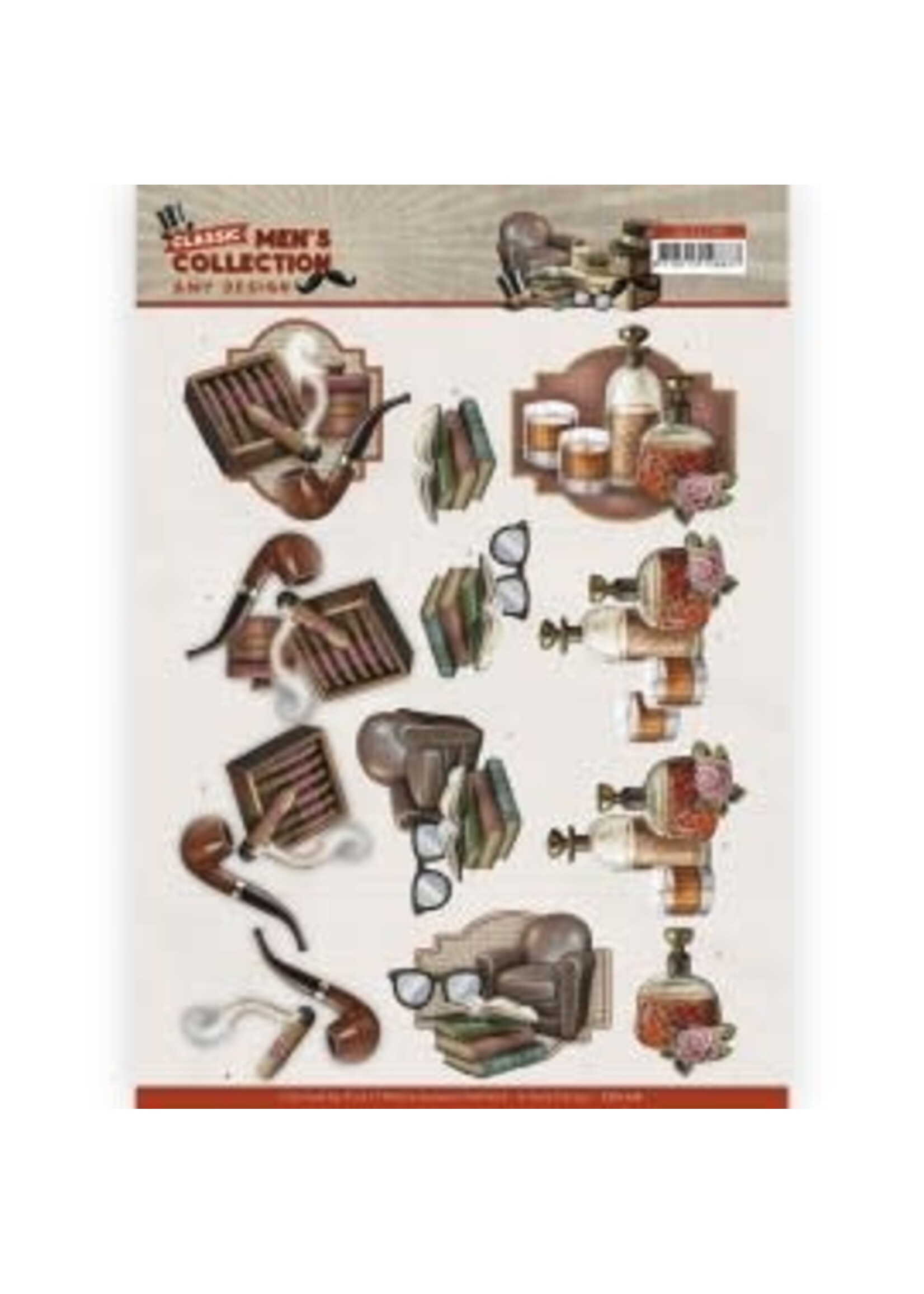 Amy Design 3D Cutting Sheet - Amy Design Classic men's Collection - Relaxing