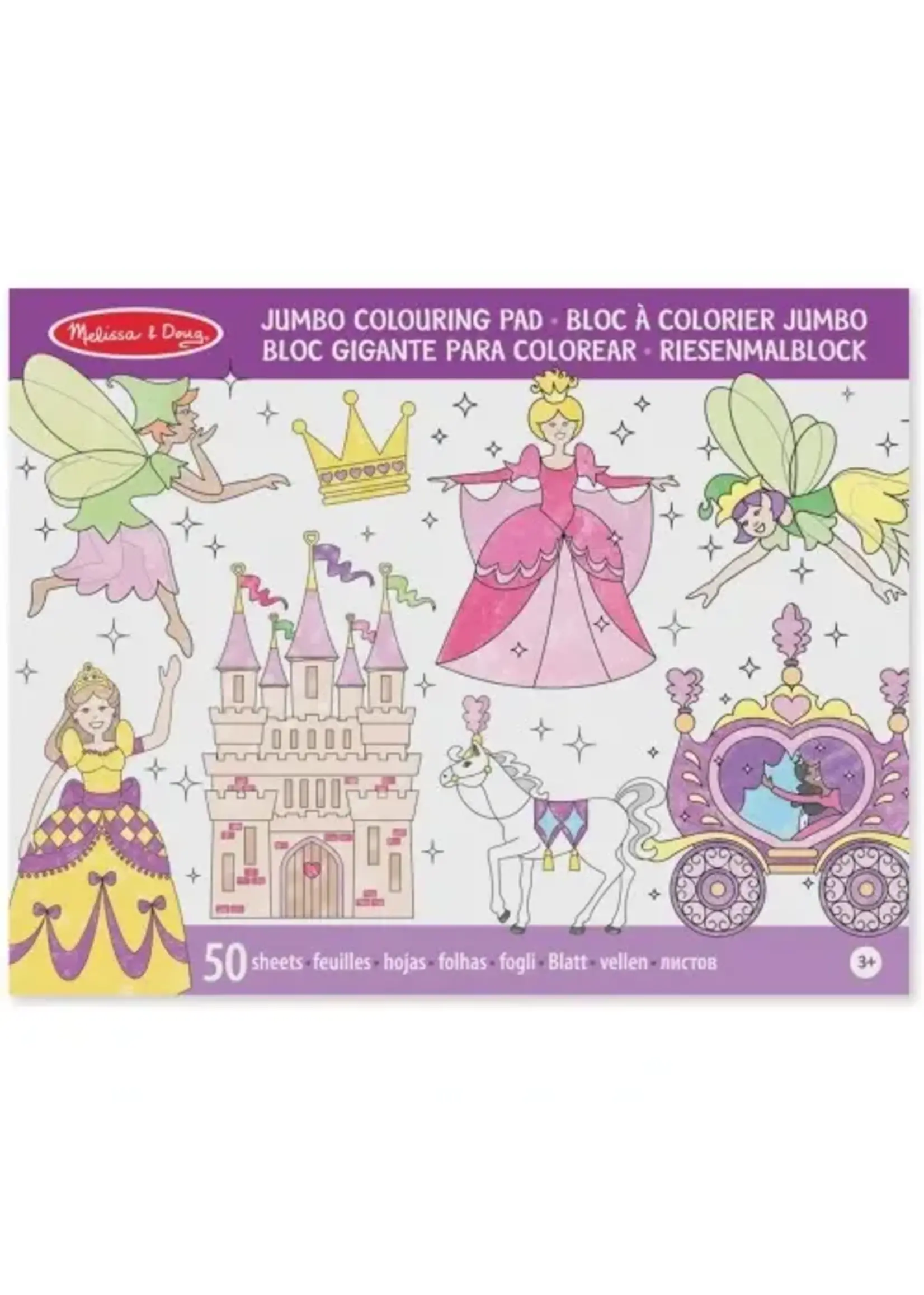 Melissa & Doug Melissa & Doug Jumbo kleurblok prinses en fee