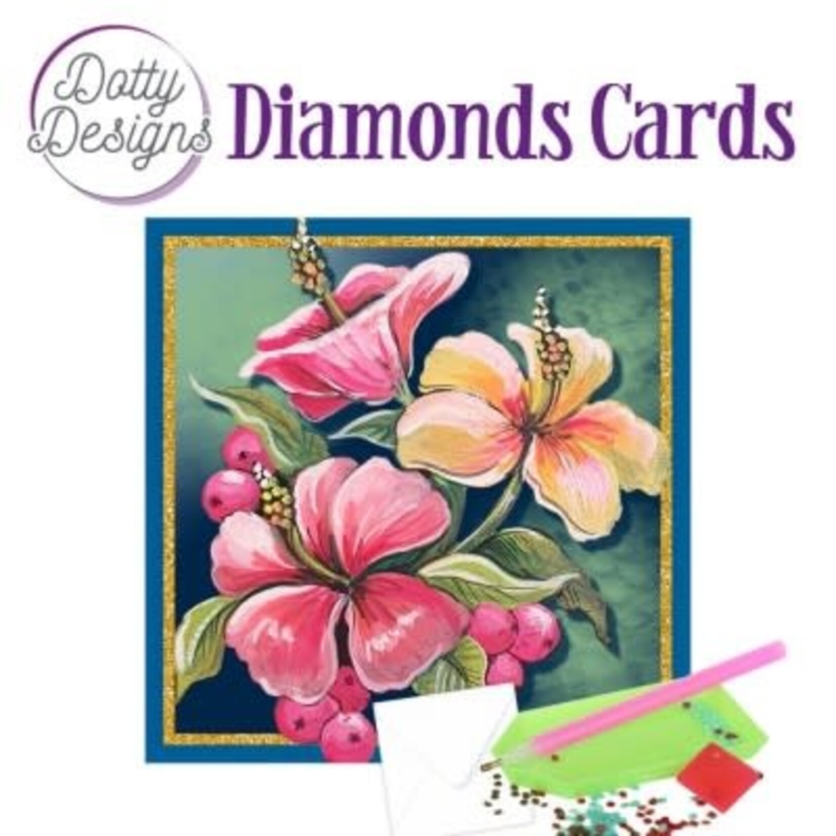 Dotty Designs Dotty Designs - Diamond Cards - Beautiful Flowers