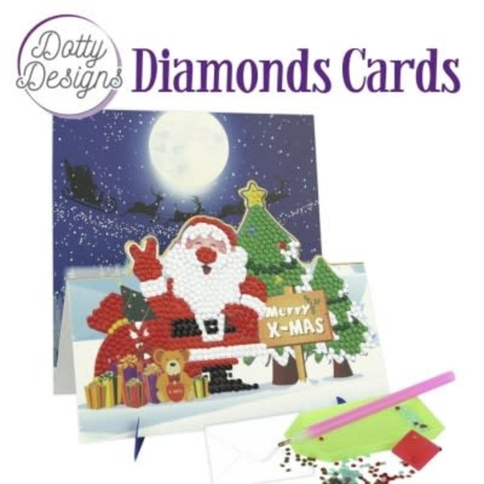 Dotty Designs Dotty Designs - Diamond Cards - Merry X-mas