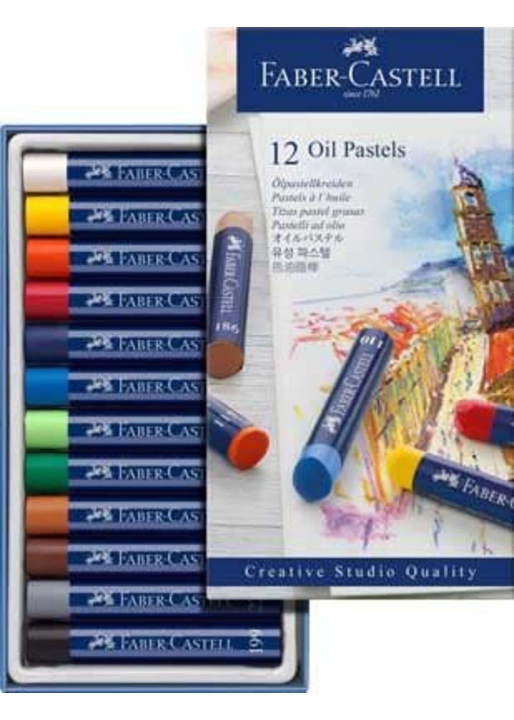 Faber-Castell Faber-Castell Oliepastelkrijt (12 stuks)