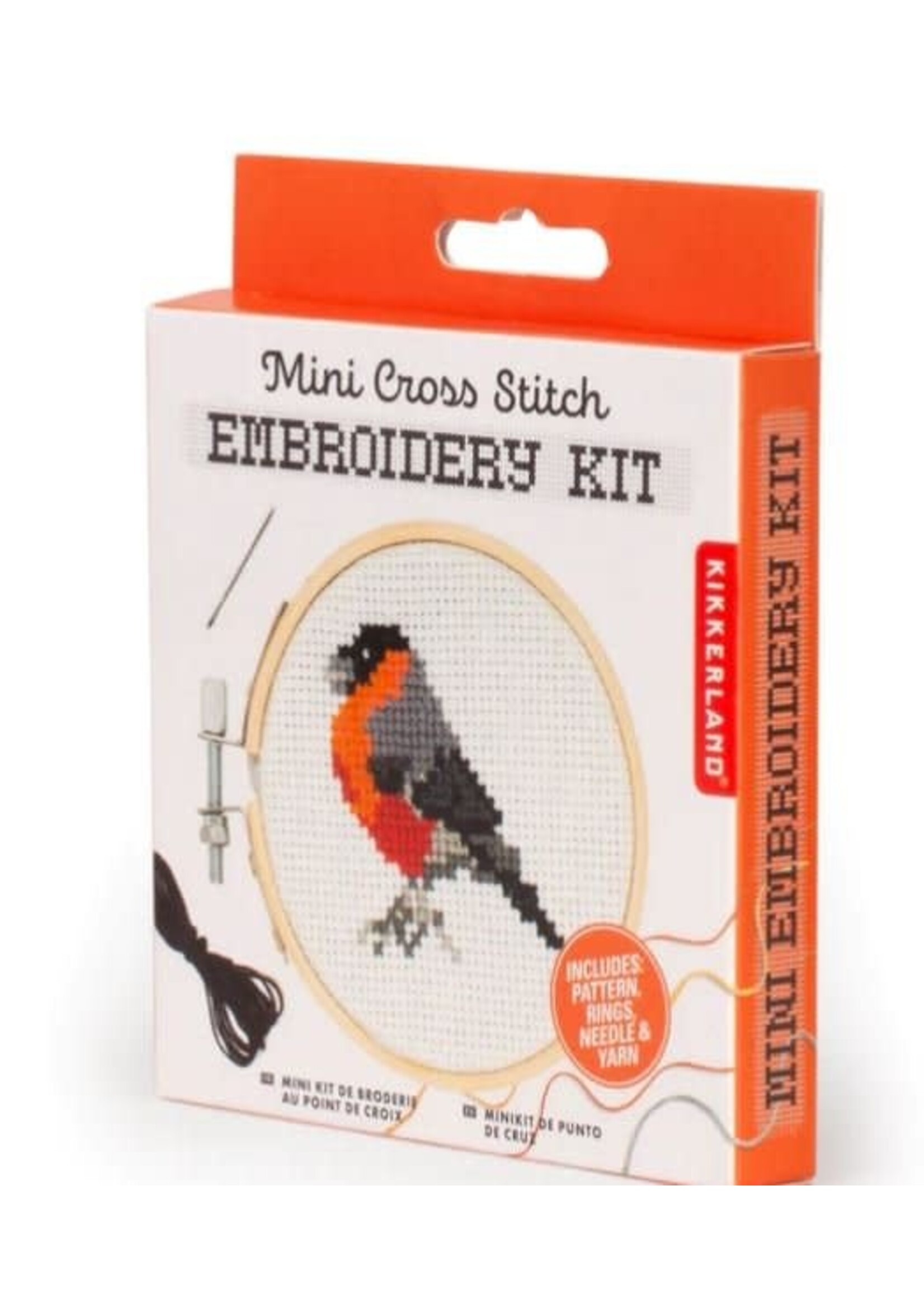 Kikkerland Kikkerland Mini Cross Stitch Borduurset - Vogel