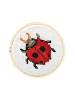 Kikkerland Kikkerland Mini Cross Stitch Borduurset - Lieveheersbeestje