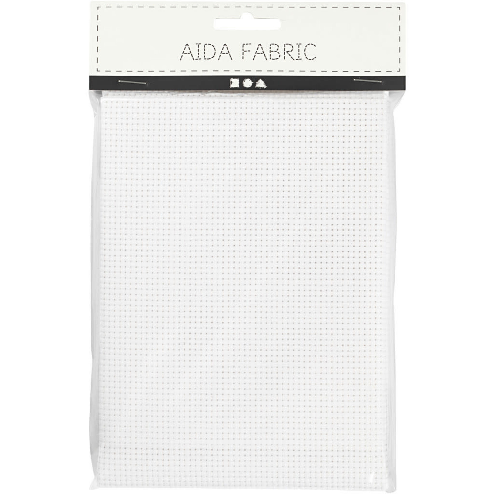 Aida telstof fijn - Wit (50 x 50 cm)