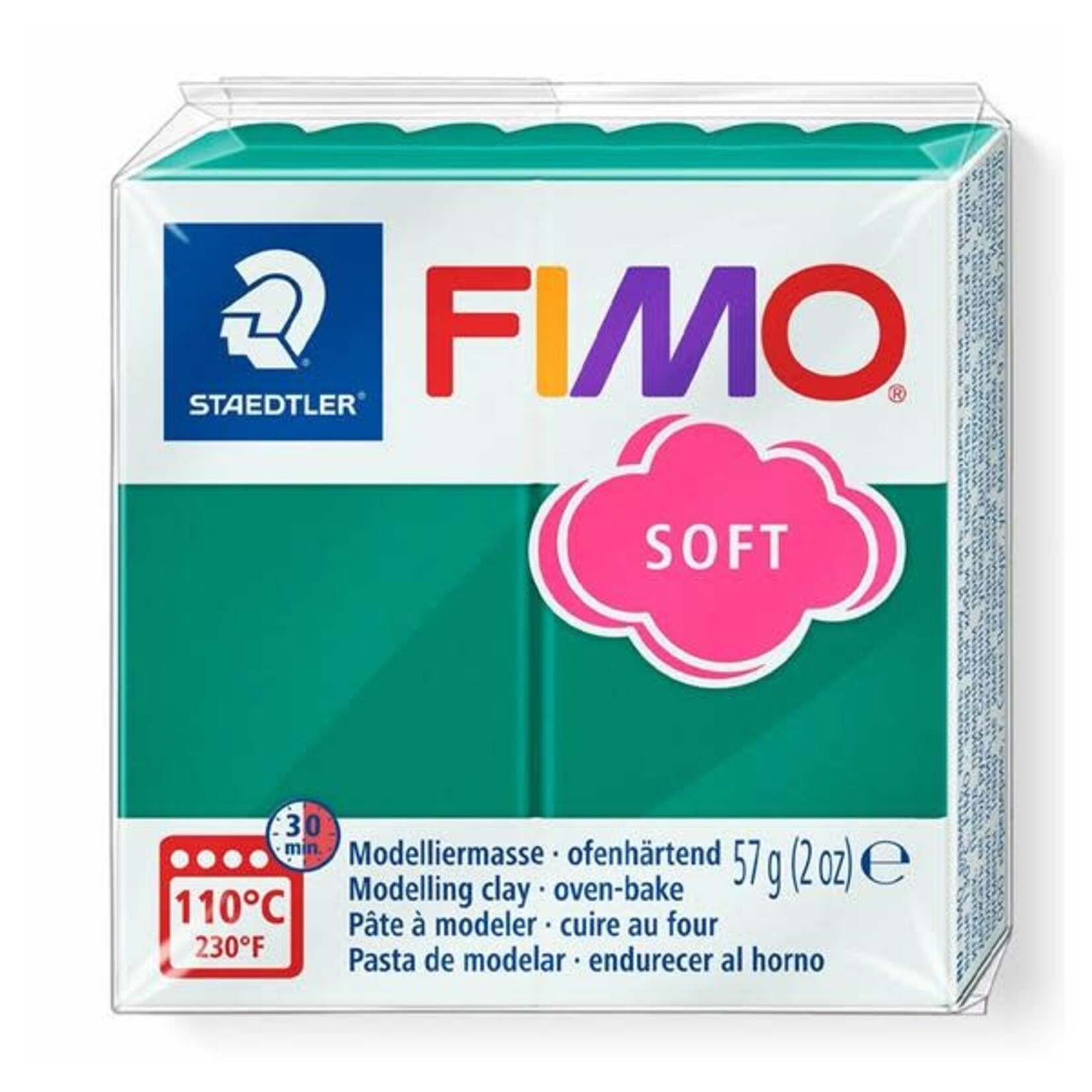 Fimo Fimo - Soft boetseerklei 56 gram Smaragd