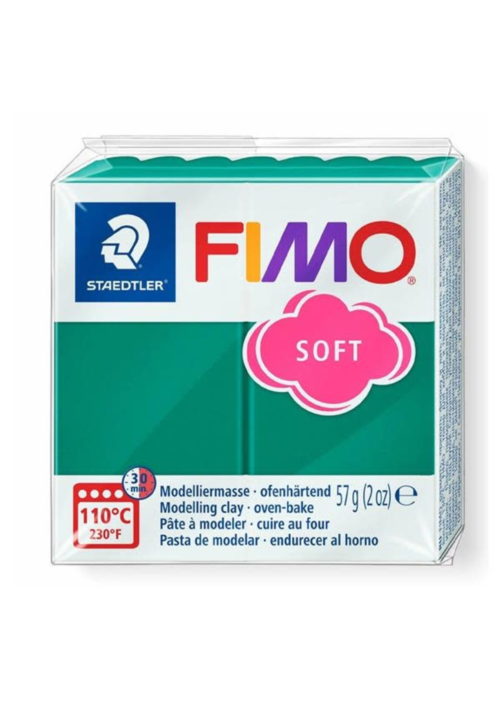 Fimo Fimo - Soft boetseerklei 56 gram Smaragd