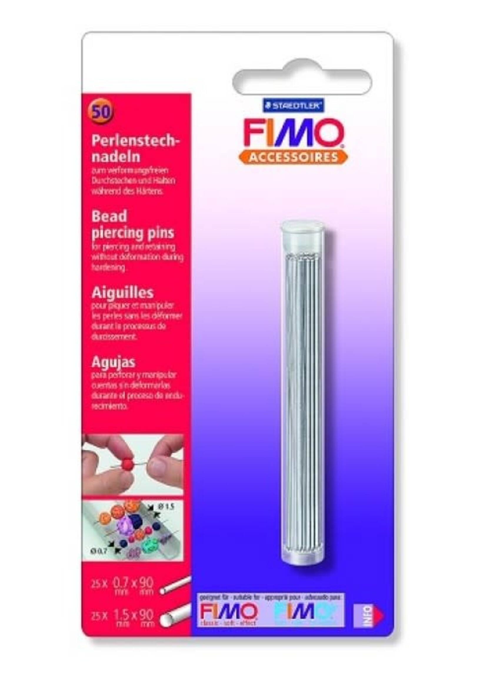 Fimo Fimo - Kralen steeknaalden (50 stuks)