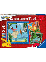 Ravensburger Ravensburger puzzel Pokémon - Charmander, Bulbasaur en Squirtle (3x 49 stukjes)
