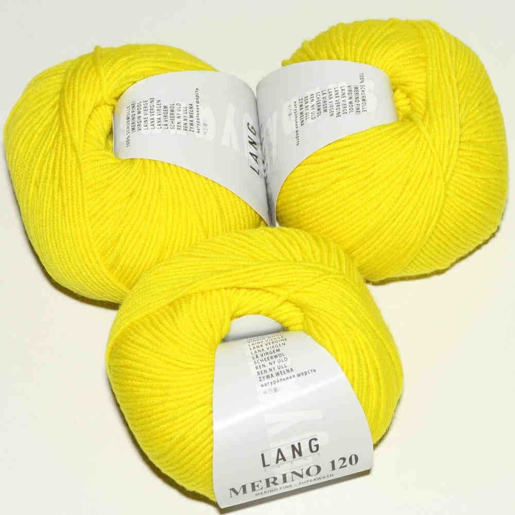 LangYarns Lang Yarns - Merino 120 - 50 gram Geel