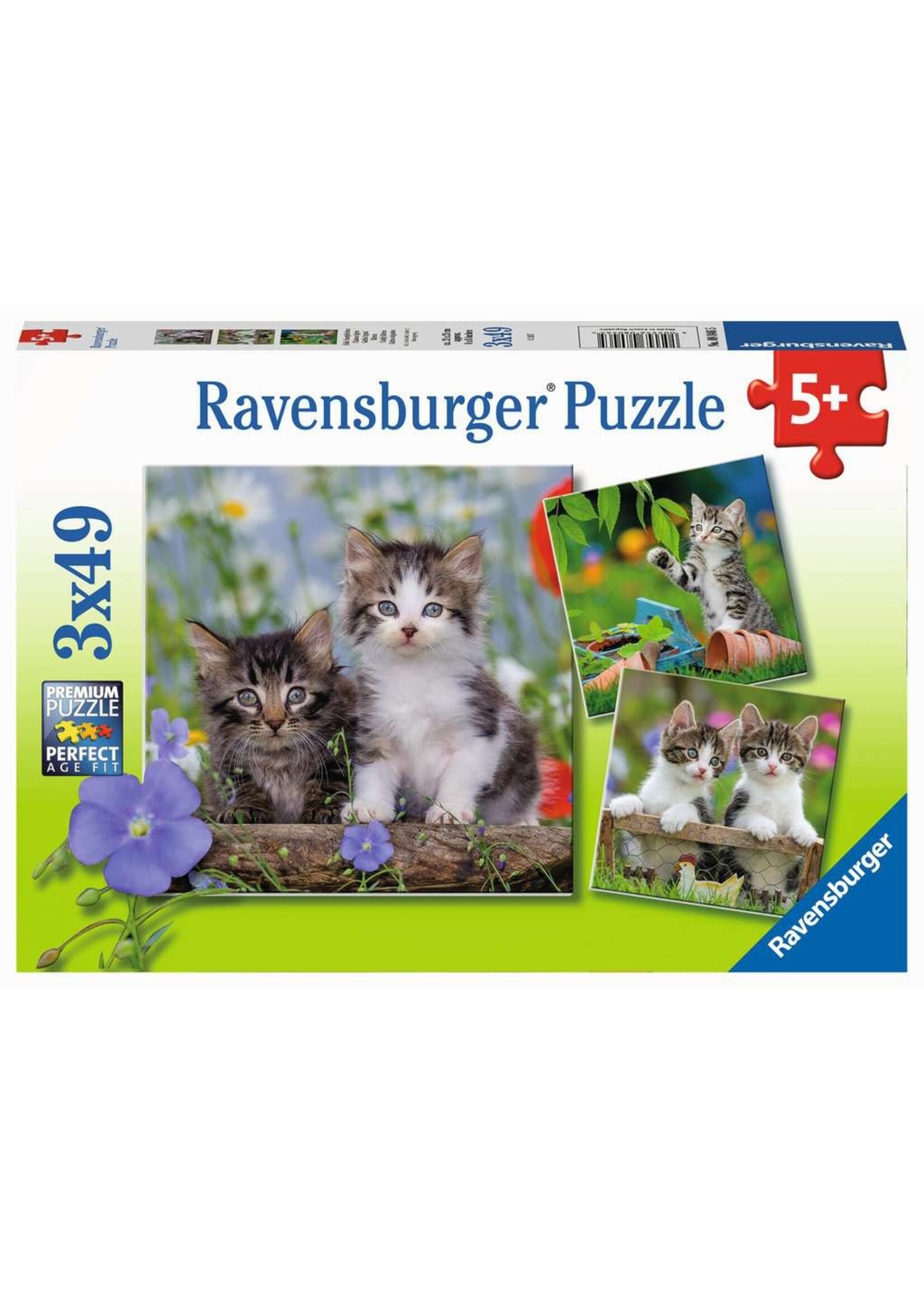 Ravensburger Ravensburger puzzel Jonge katjes (3x 49 stukjes)