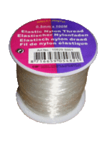 Hobby & crafting Fun Nylondraad elastisch (0,5 mm, 100 m)
