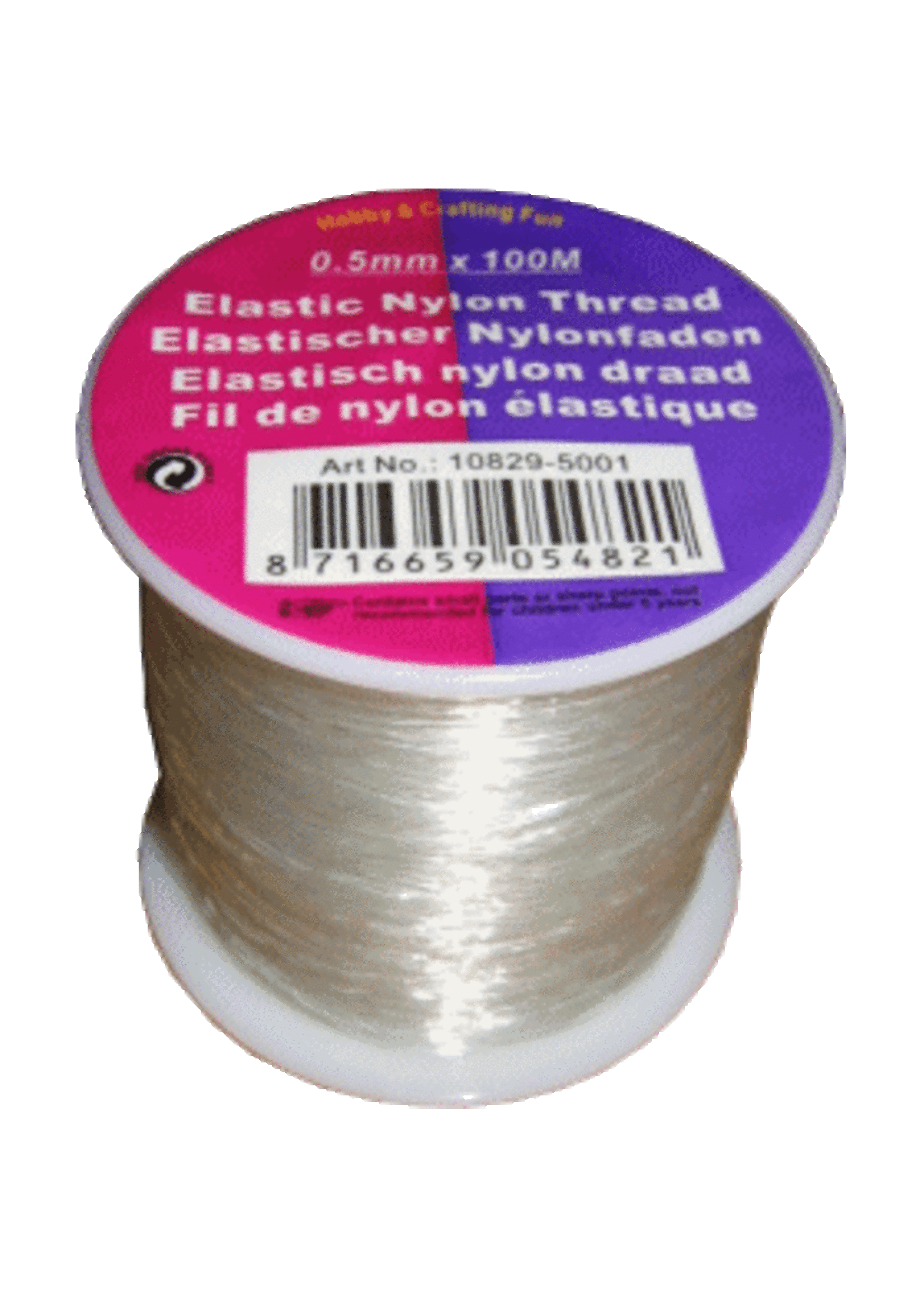 Hobby & crafting Fun Nylondraad elastisch (0,5 mm, 100 m)
