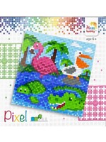 Pixel Pixelhobby - set - Dieren aan het water (4 kleine platen)