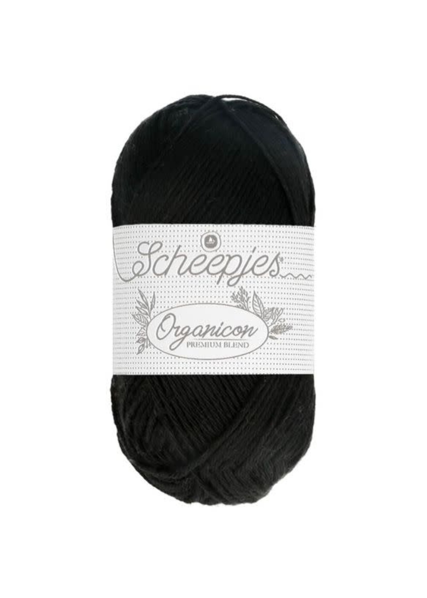 Scheepjes Scheepjes - Organicon 50 gram Ebony (Zwart)
