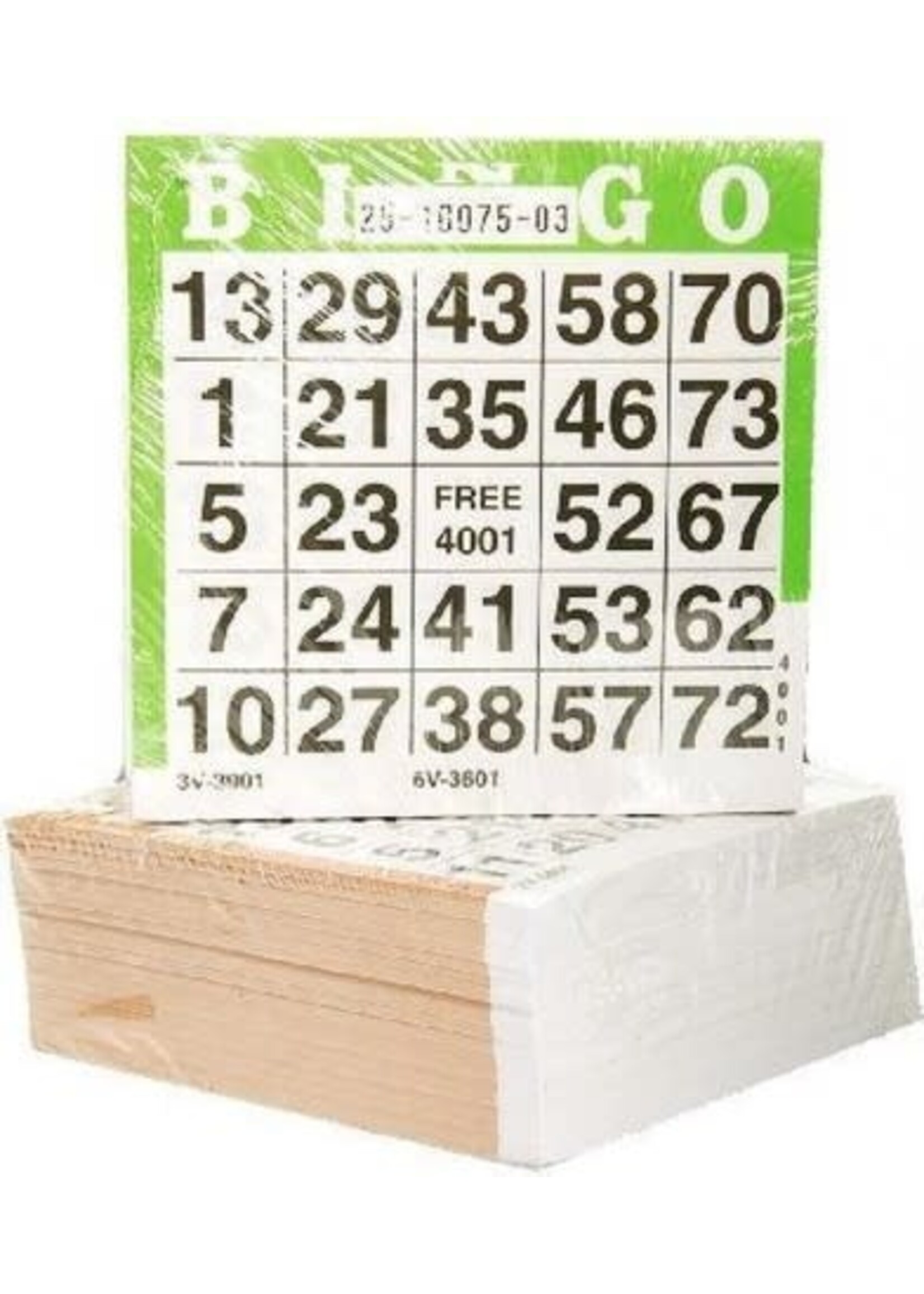 Tucker's Fun Factory Bingovellen vierkant t/m 75 (500 vellen)