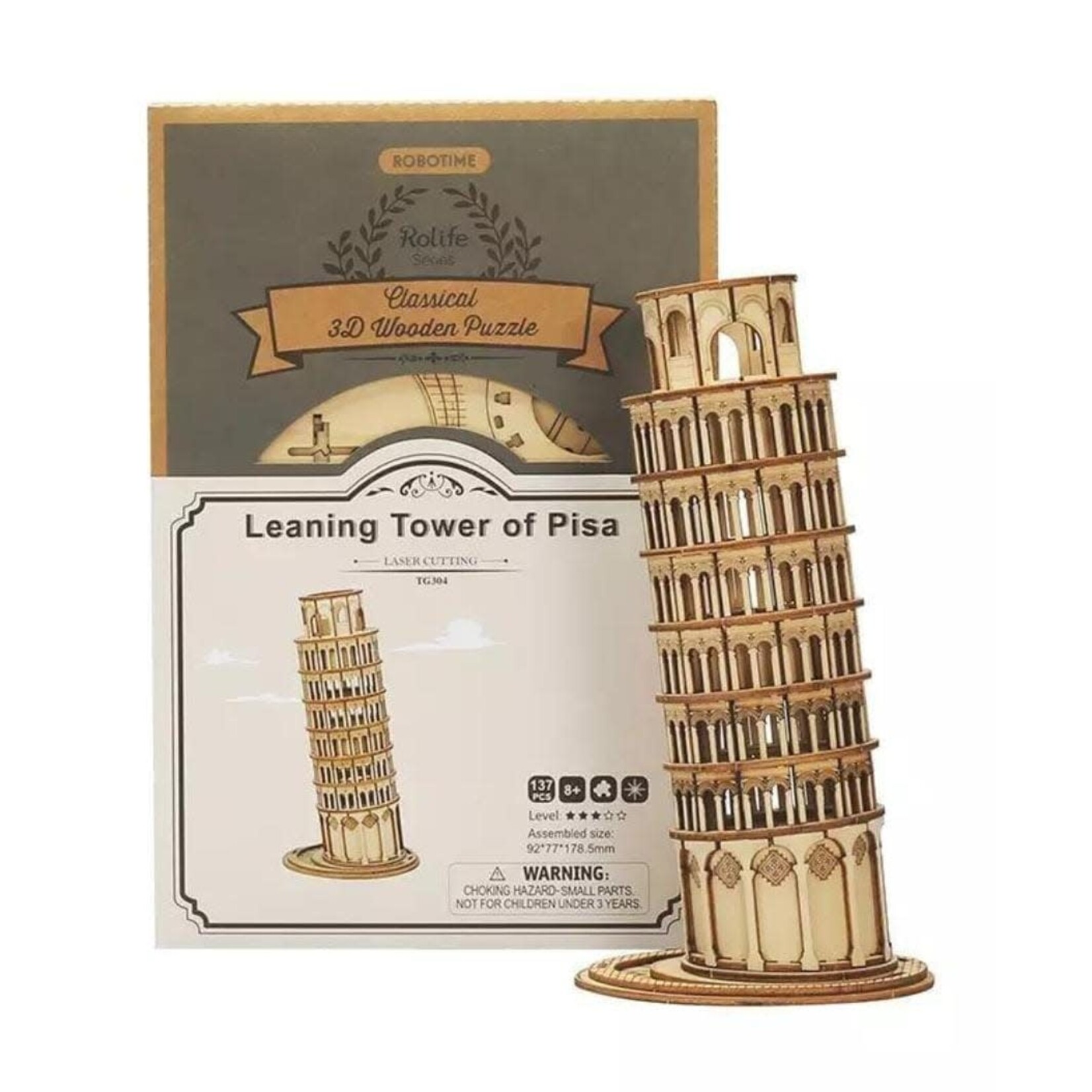 Rolife Robotime - Leaning Tower of Pisa (houten bouwpakket)