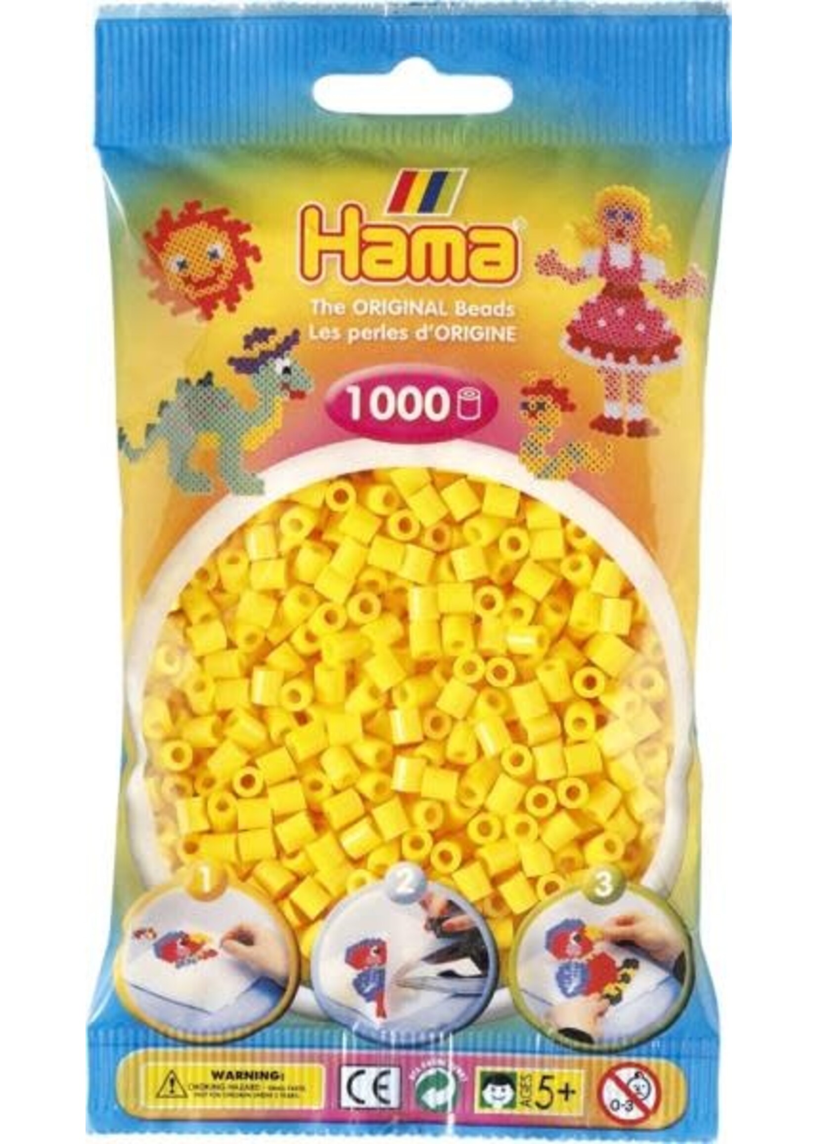 Hama Hama Strijkralen Geel (1000 kralen)