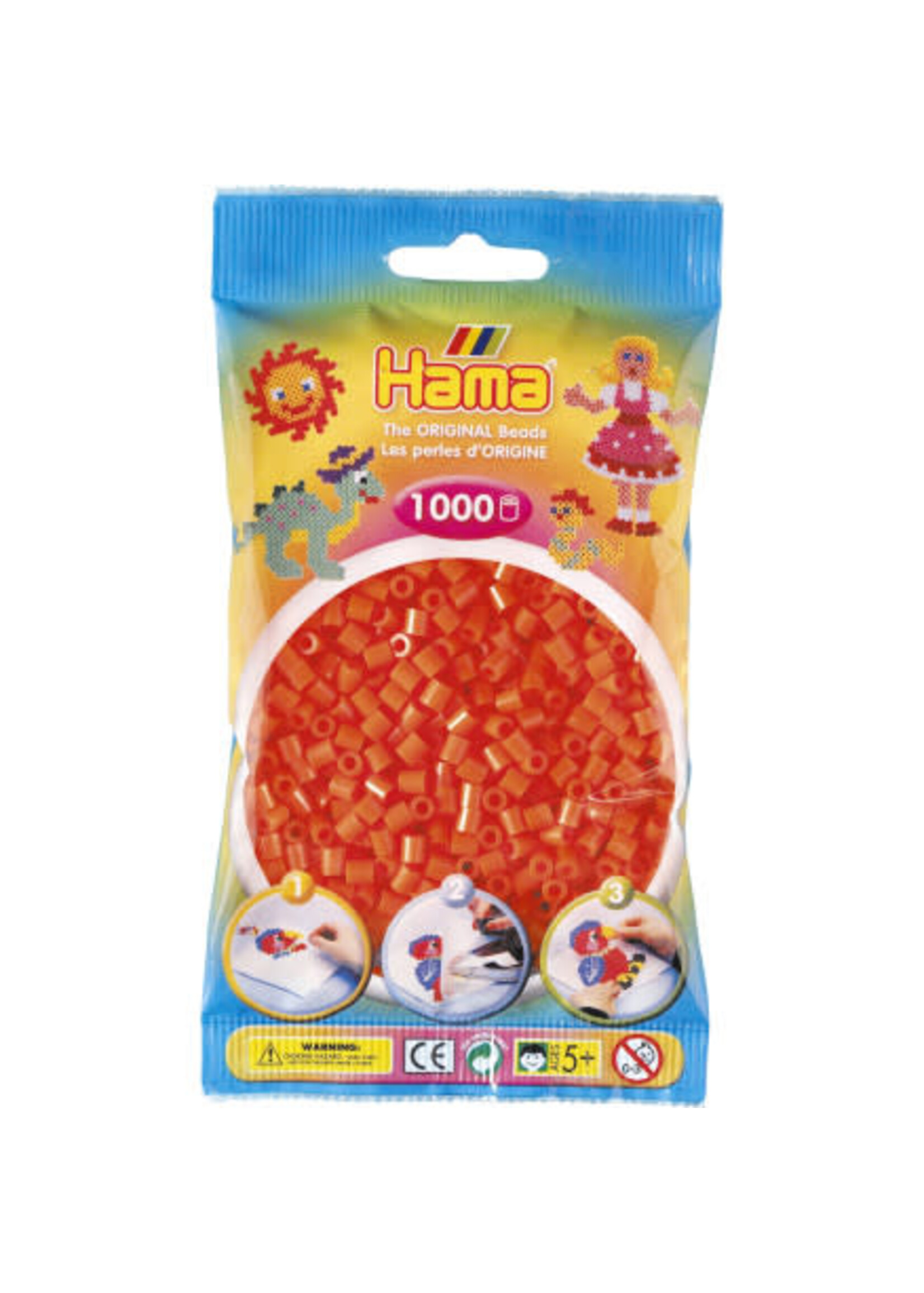 Hama Hama Strijkralen Oranje (1000 kralen)
