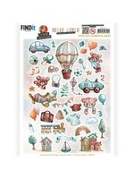 Amy Design 3D Push Out - Yvonne Creations - Hello World - Small Elements A