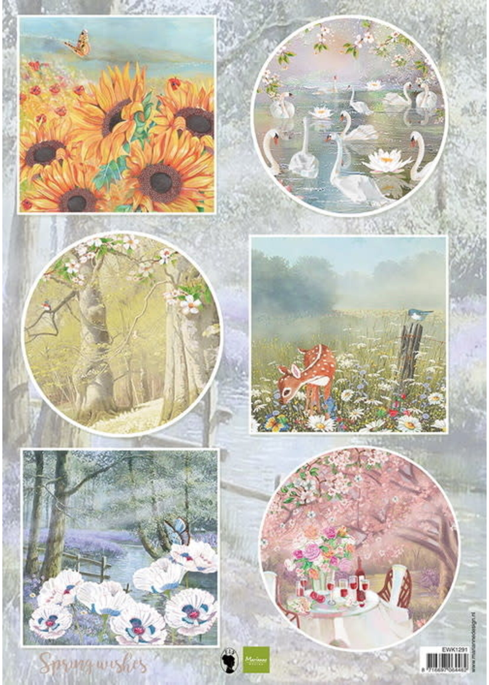 Marianne Design 3D Cutting Sheet - Marianne Design - Zwanen