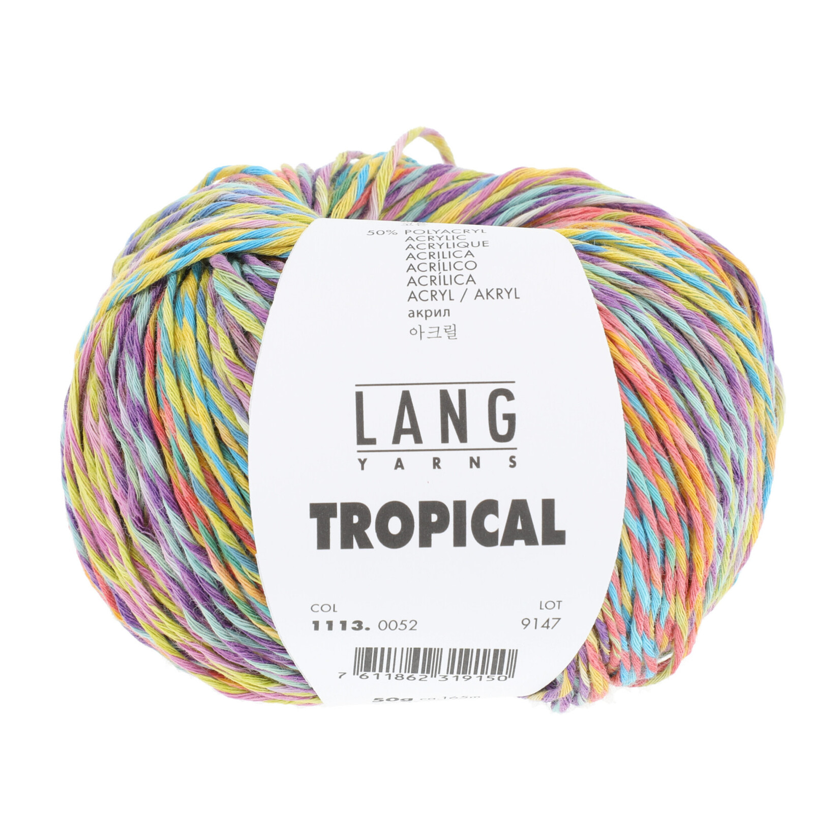 LangYarns Lang Yarns - Tropical 50 gram Kleurrijke pastelkleuren