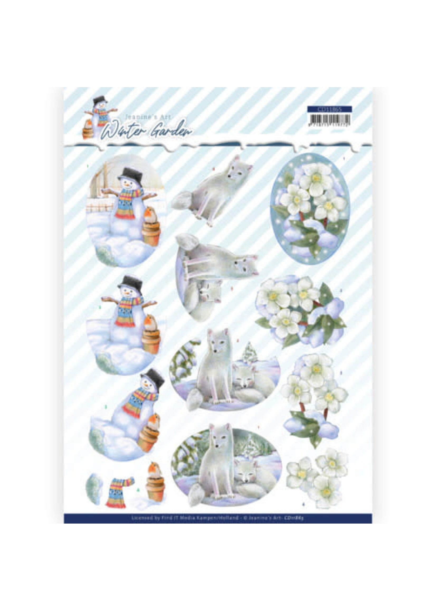 Jeanine's Art 3D Cutting Sheet - Jeanine's Art - Winter Garden - Helleborus