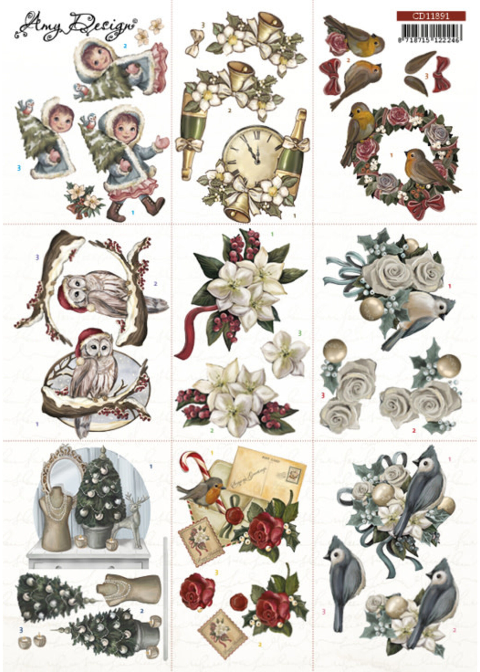 Amy Design 3D Cutting Sheet - Amy Design - Christmas Mini 3
