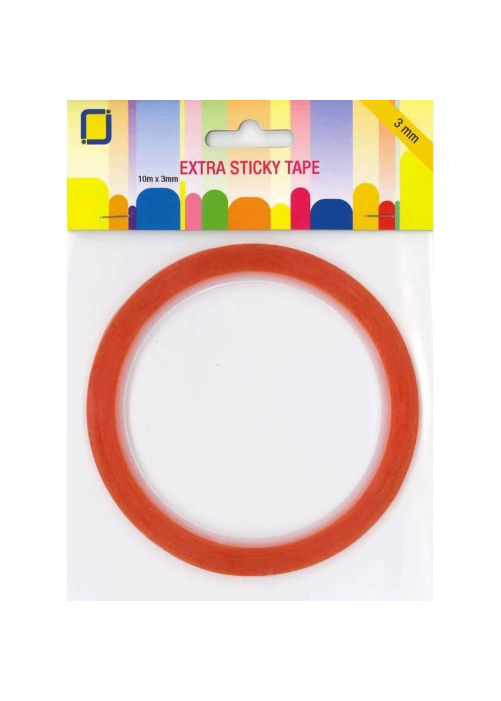 JeJe Extra Sticky tape - 10 m x 3 mm (outer box)