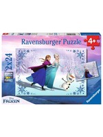 Ravensburger Ravensburger puzzel Frozen - Zussen voor altijd (2x 24 stukjes)