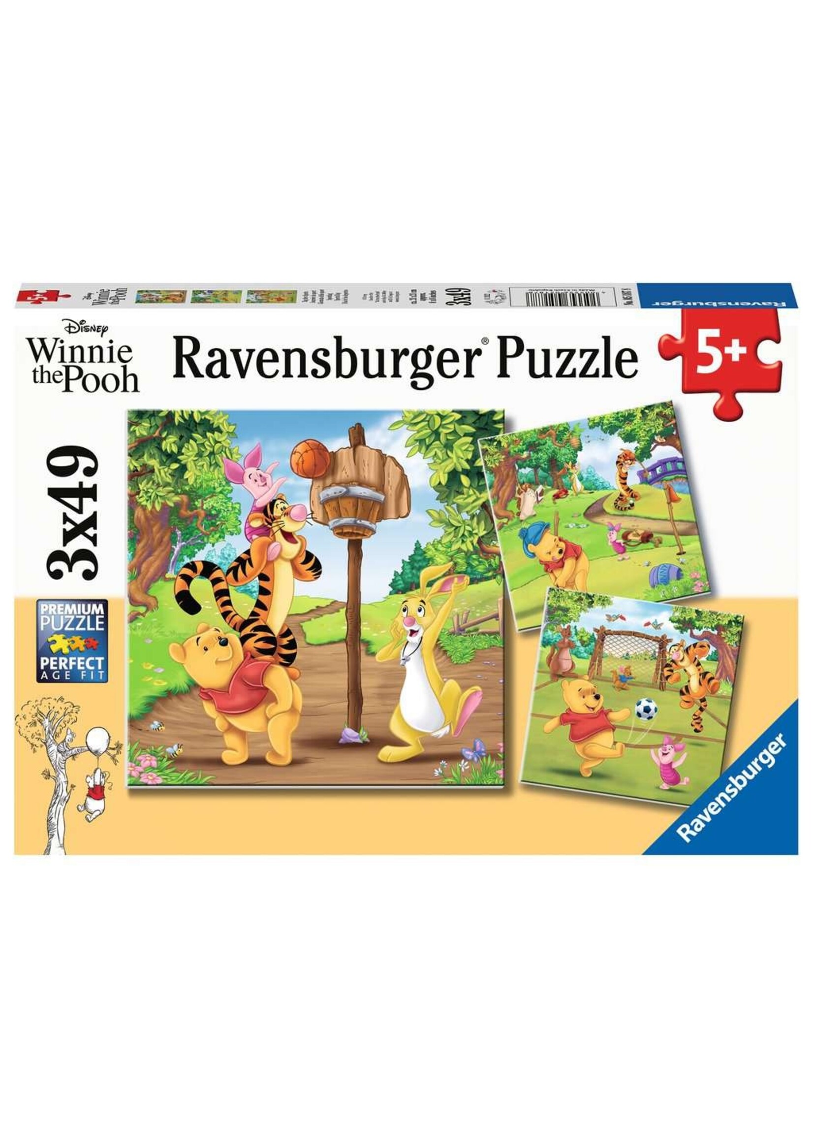 Ravensburger Ravensburger puzzel Winnie the Pooh - Sportdag (3x 49 stukjes)