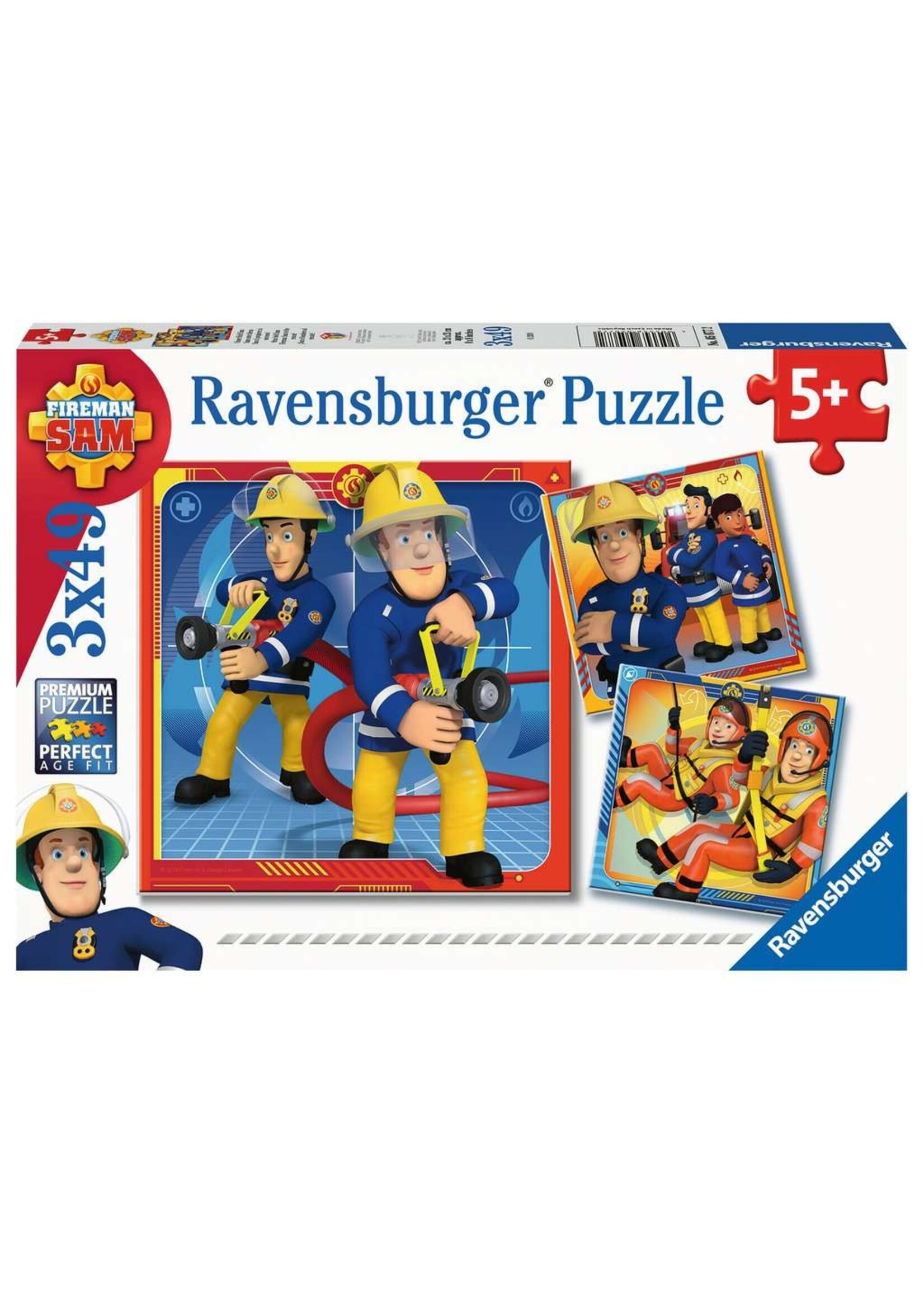 Ravensburger Ravensburger puzzel Brandweer Sam (3 x 49 stukjes)