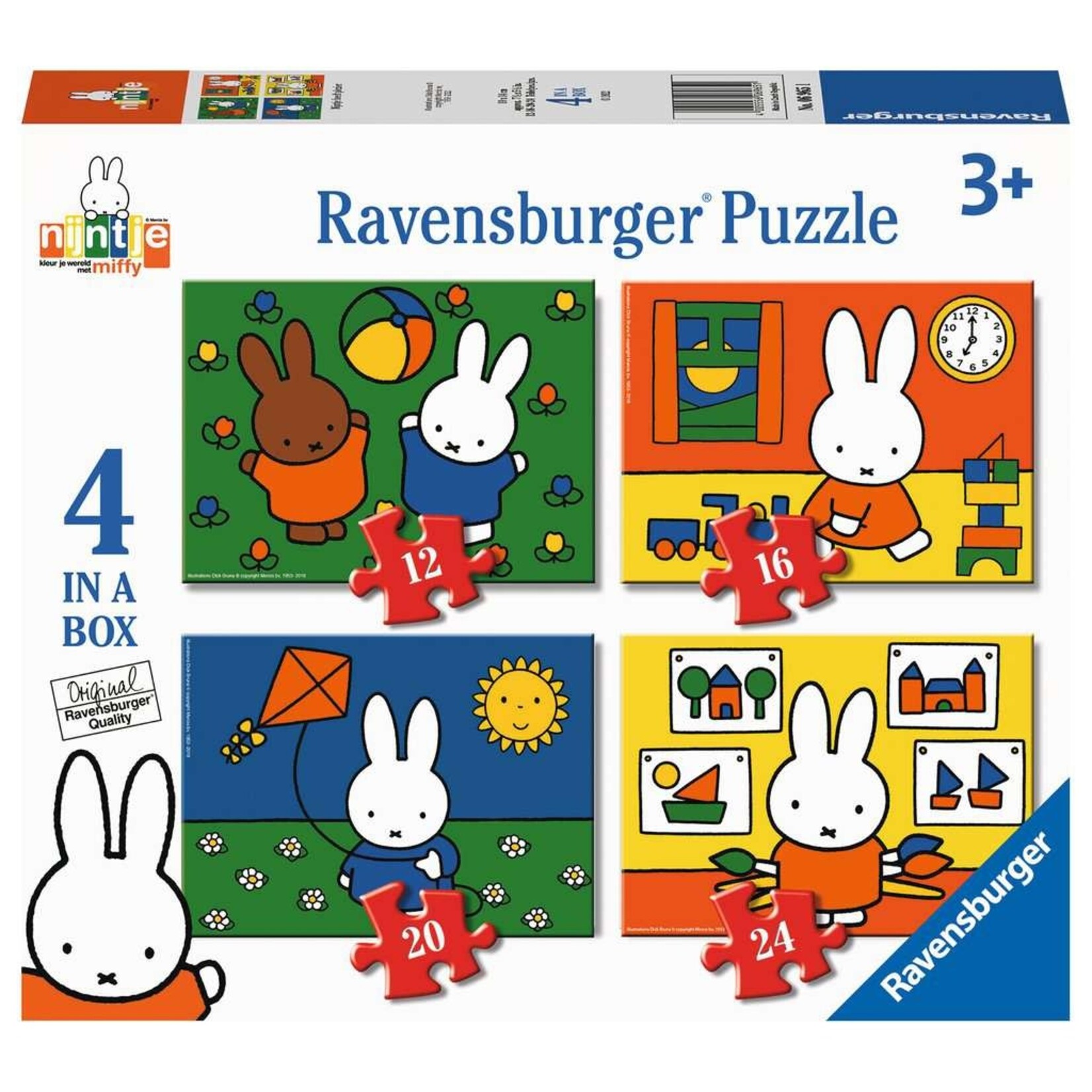 Ravensburger Ravensburger puzzel Nijntje heeft plezier (12,1 6, 20 en 24 stukjes)