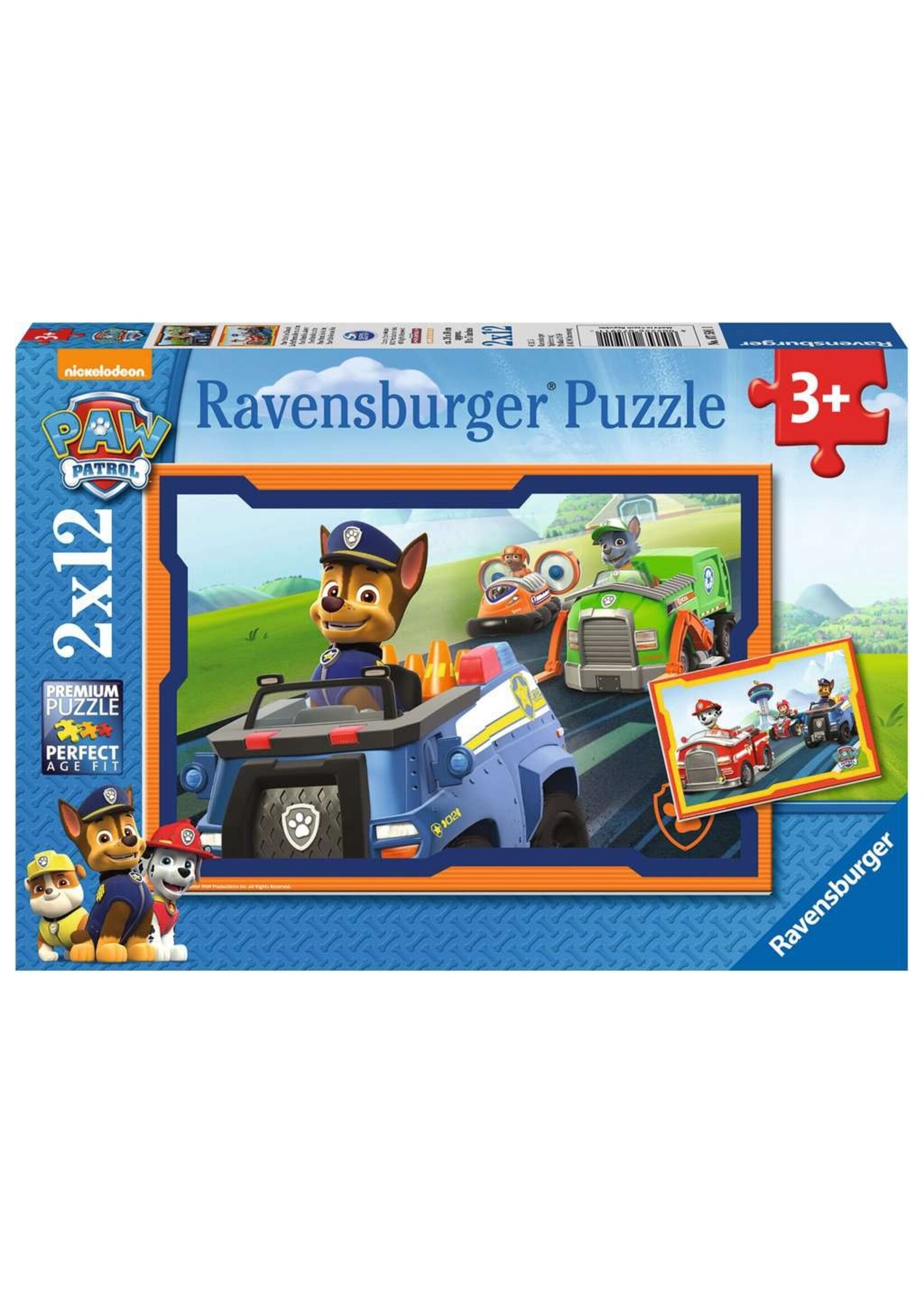 Ravensburger Ravensburger puzzel Paw Patrol in actie (2 x 12 stukjes)